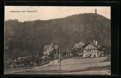 AK Lückendorf, Ortspartie mit Hochwald