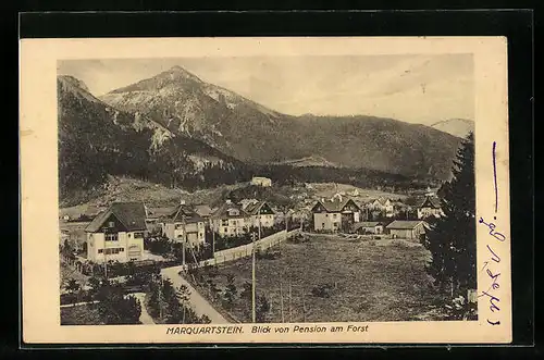 AK Marquartstein, Blick von Pension am Forst