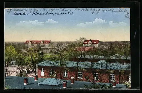 AK Altengrabow, Infanterie-Lager, westlicher Teil
