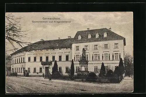 AK Germersheim, Gouvernement und Kriegerdenkmal