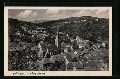 AK Stromberg /Hunsr., Teilansicht aus der Vogelschau