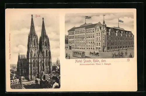 AK Köln, Hotel Disch, Dom