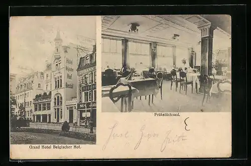 AK Köln, Hotel Belgischer Hof, Frühstücksaal