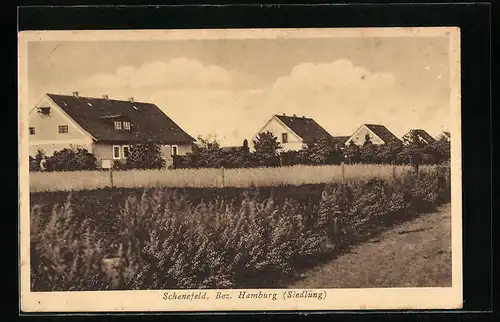 AK Schenefeld bei Hamburg, Partie in der Siedlung