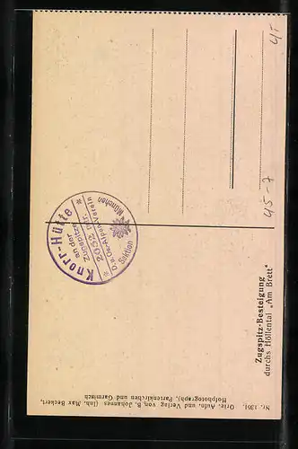 AK Bergsteiger an einer Felswand