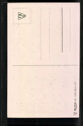 Künstler-AK sign. F. v. Piloty: Aus der Zeit der Minnesänger, Zwei Männer beraten sich