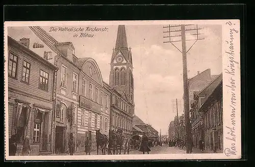 AK Mitau, Katholische Kirchenstrasse