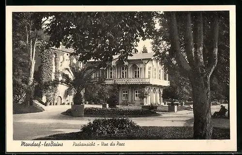 AK Mondorf-les-Bains, Vue du Parc