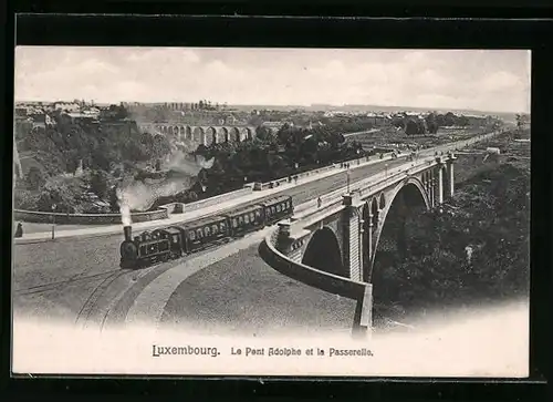 AK Luxembourg, Le Pont Adolphe et la Passerelle