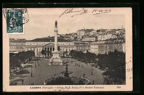 AK Lisboa, Praca de D. Pedro IV e theatro Nacional