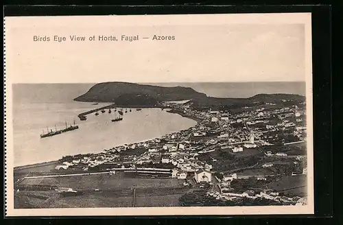 AK Horta /Azores, Birds Eye View of Horta, Fayal