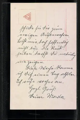 AK Schauspieler Bruno Kastner mit Hund