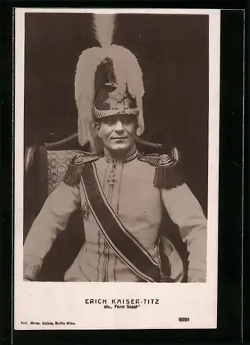 AK Schauspieler Erich Kaiser-Titz in einer Uniform