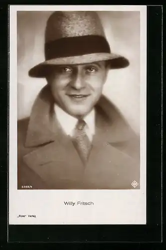 AK Schauspieler Willy Fritsch mit Hut