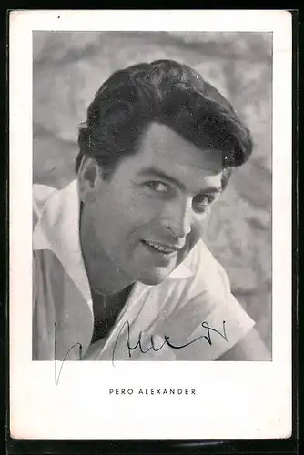 AK Schauspieler Pero Alexander lächelnd