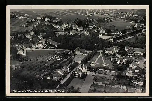 AK Bad Rothenfelde /Teutob. Wald, Teilansicht, Fliegeraufnahme