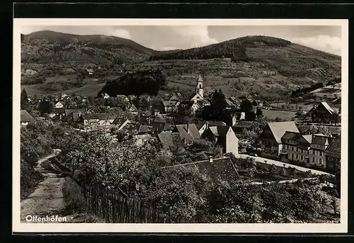 AK Ottenhöfen, Teilansicht mit Kirche