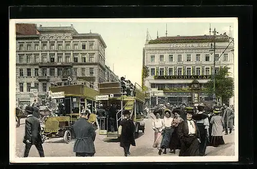 AK Berlin, Unter den Linden, Ecke Friedrichstrasse, Victoria Cafe