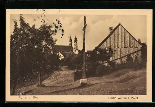 AK Rot a. d. Rot, Partie von Süd-West