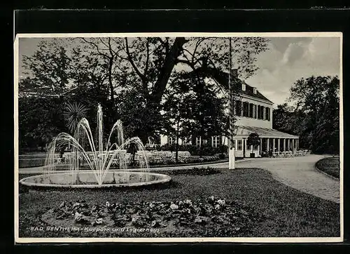 AK Bad Bentheim, Kurpark und Logierhaus
