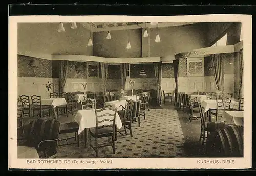 AK Bad Rothenfelde /Teutoburger Wald, Innenansicht der Kurhaus-Diele