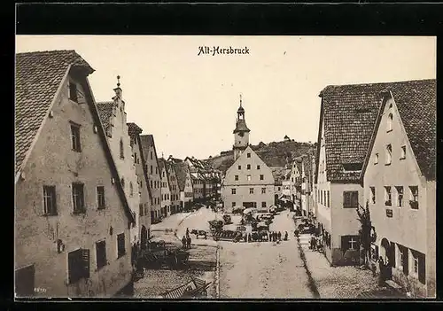 AK Alt-Hersbruck, Strassenpartie mit Gebäudeansicht