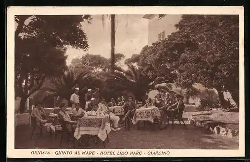 AK Genova, Quinto al Mare, Hotel Lido Parc, Giardino