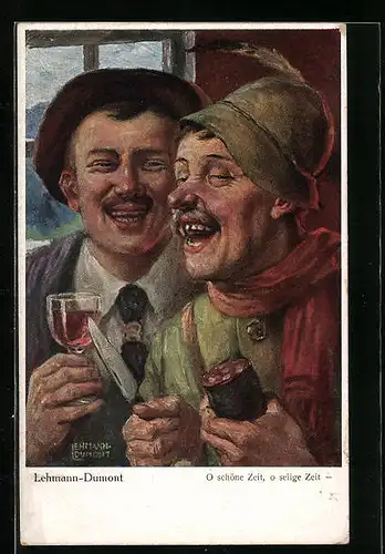 Künstler-AK sign. Lehmann-Dumont: O schöne Zeit, o selige Zeit