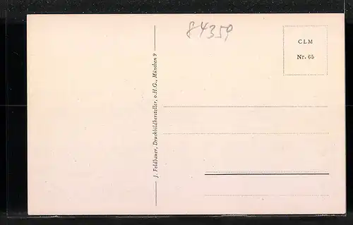 AK Simbach am Inn, Totale mit Blick auf Braunau