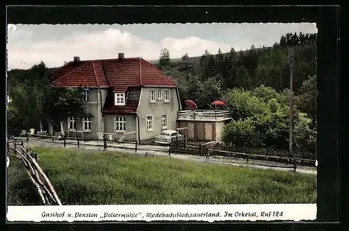 AK Medebach / Hochsauerland, Gasthof-Pension Poltermühle