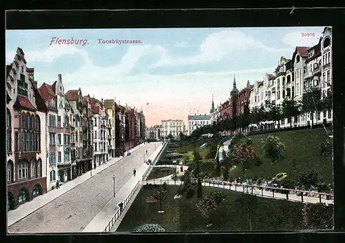 AK Flensburg, Villen in der Toosbüystrasse