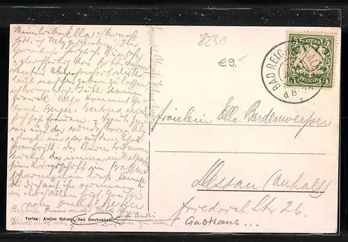 AK Bad Reichenhall, Gasthaus Padinger-Alpe