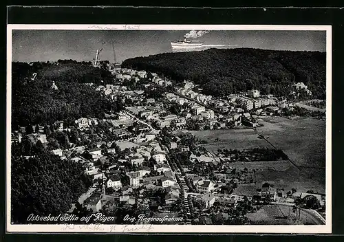 AK Sellin / Rügen, Gesamtansicht, orig. Fliegeraufnahme