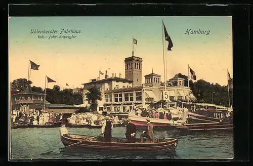 AK Hamburg, Gasthaus Uhlenhorster Fährhaus