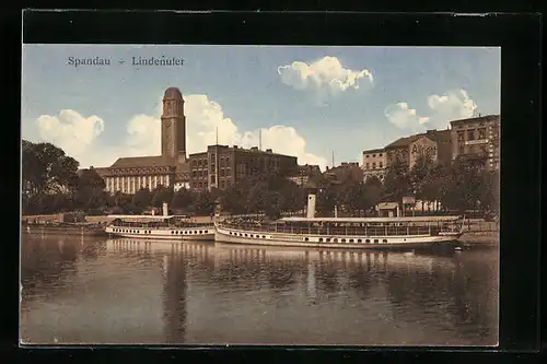 AK Berlin-Spandau, am Lindenufer