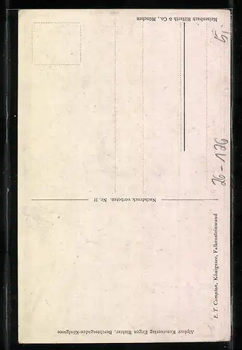 Künstler-AK Edward Theodore Compton: Königssee, Falkensteinwand