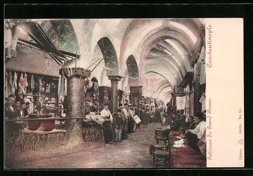 AK Constantinople, Intérieure du Grand Bazar