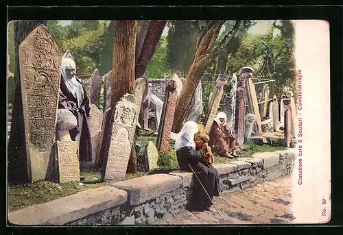 AK Constantinople, Cimetiere turc à Scutari