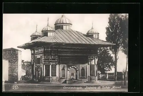 AK Constantinople, Fontaine de Sultan Ahmed