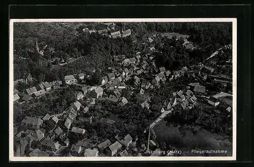 AK Ilsenburg / Harz, Gesamtansicht, Fliegeraufnahme