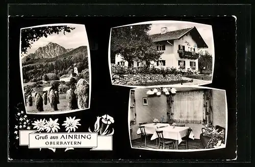 AK Ainring / Oberbayern, Hotel Haus Resi, Inh. Therese Götzinger