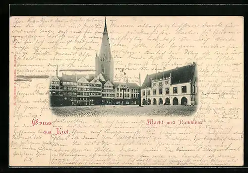 AK Kiel, Markt und Rathaus