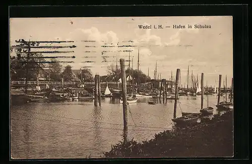 AK Wedel-Schulau i. H., Hafenbild