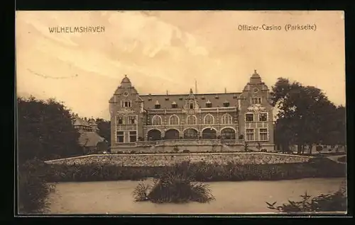 AK Wilhelmshaven, Offizier-Casino, Parkseite