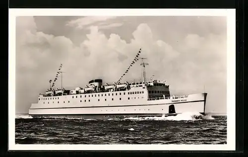 AK Hochsee-Fährschiff Theodor Heuss in voller Fahrt