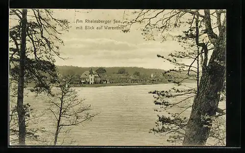 AK Warenthin, Idylle am Rheinsberger See
