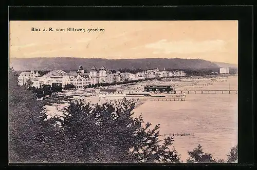 AK Binz a. R., Panoramablick vom Blitzweg aus gesehen