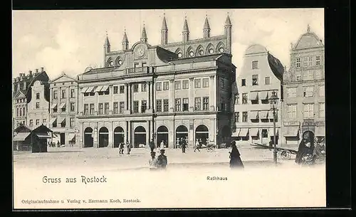 AK Rostock, vor dem Rathaus