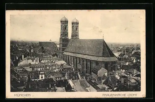 AK München, Frauenkirche mit Umgebung