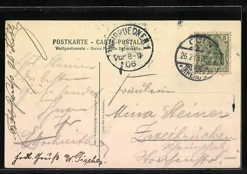 AK Köln-Riehl, Partie aus der Flora